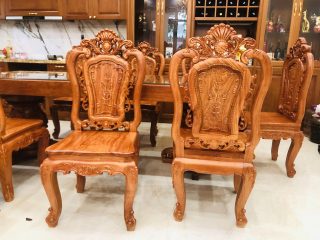 hai mặt trước sau của ghế louis