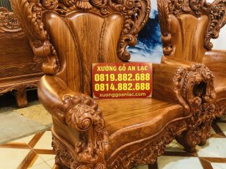 Siêu phẩm bàn ghế hoàng gia nguyên khối gỗ hương đá cao cấp (Chú Tân, Thái Nguyên) 29 mẫu ghế đơn louis hàng cao cấp