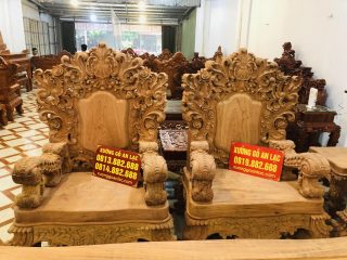Siêu phẩm bàn ghế hoàng gia nữ hoàng gỗ hương đá tay 18 chân 20 hàng vip (Anh Đồng, Hưng Yên) 23 bộ bàn ghế gỗ hương đá
