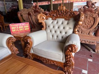 Siêu phẩm bàn ghế hoàng King bọc đệm cao cấp (Anh Nghiêm, Đà Nẵng) 26 mẫu ghế đơn louis vai cong