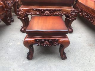 đôn con louis gỗ gõ đỏ