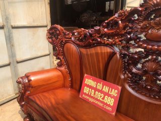 vai ghế tạo hình lá tây ôm cong