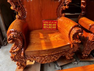 Siêu phẩm bàn ghế louis hoàng gia nguyên khối chân 18 6 món gỗ Hương Đá (Chú Định, Hải Phòng) 29 mẫu ghế đơn louis tân cổ điển