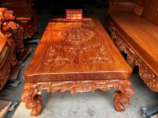 Siêu phẩm bàn ghế louis hoàng gia nguyên khối chân 18 6 món gỗ Hương Đá (Chú Định, Hải Phòng) 19 mẫu bàn trà louis hoàng gia