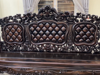 vách ghế trường cao đục full họa tiết