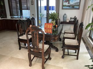 Siêu phẩm bàn ghế Louis Pháp 10 món và kệ tivi gỗ cẩm lai hàng vip (Chú Tịnh, Thanh Hóa) 23 bộ bàn ghế ăn cao cấp