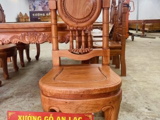 mẫu ghế đồng hồ gỗ hương đá