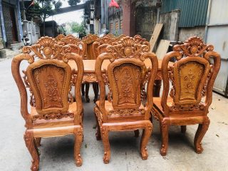 bộ bàn ghế gỗ hương đá