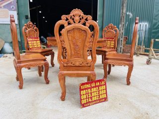 ghế louis đục tỉa hai mặt