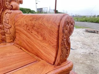 tay ghế cuộn dấu hỏi lá tây