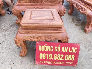 đôn ngồi louis gỗ hương