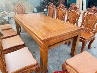 mẫu bàn ăn gỗ hương đá