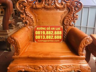 Bộ bàn ghế hoàng gia louis hoa lá tây gỗ hương đá cao cấp (Anh Tiến, Thái Bình) 23 mẫu ghế đơn louis hoàng gia