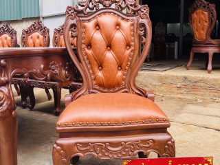 mặt chính diện của mẫu ghế ăn louis
