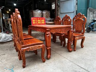 bàn ăn gỗ hương đá