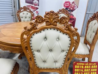 chương ghế đục hoa hồng lá tây