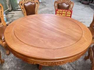 mẫu bàn tròn đường kính 1m37