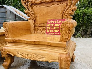 ghế louis hoa hồng lá tây