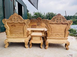 ghế louis đục tỉa hai mặt