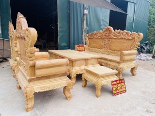 bộ bàn ghế gõ gõ đỏ