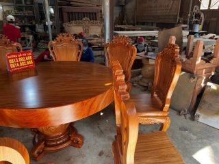 mặt bàn ăn nguyên khối dày 15p