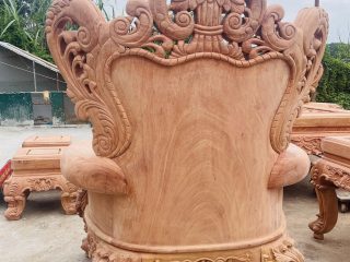 Siêu phẩm bàn ghế louis hoàng gia nguyên khối 10 món gỗ hương đá cao cấp (Anh Bằng, Đà Nẵng) 29 lưng ghế louis hoàng gia