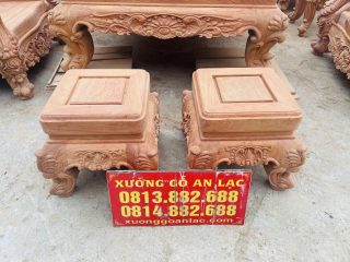 Siêu phẩm bàn ghế louis hoàng gia nguyên khối 10 món gỗ hương đá cao cấp (Anh Bằng, Đà Nẵng) 31 đôn con louis hoàng gia
