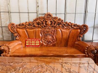 Siêu phẩm bàn ghế louis hoàng gia nguyên khối 10 món gỗ hương đá (Anh Duy, Sài Gòn) 20 bàn ghế louis hoàng gia tân cổ điển
