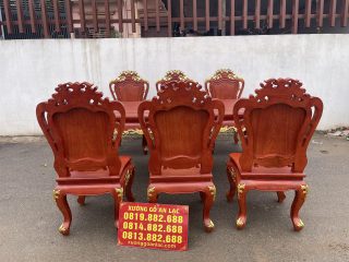 ghế louis hoàng gia đục 1 mặt