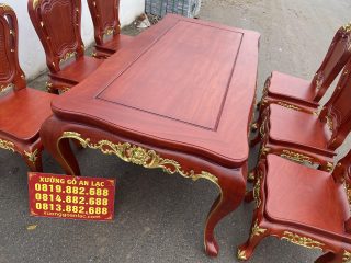 mãu bàn ăn chữ nhật 1m97x97cm