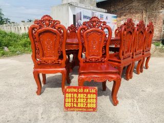 hai mặt trước sau của mẫu ghế louis hoàng gia