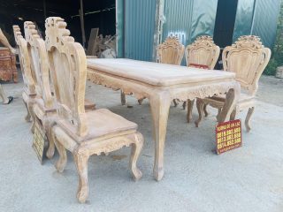 bản mộc bàn ăn gỗ gõ đỏ cao cấp
