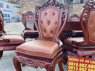ghế louis lưng cao có tay