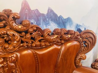 vai ghế tạo hình từ xoắn lá tây