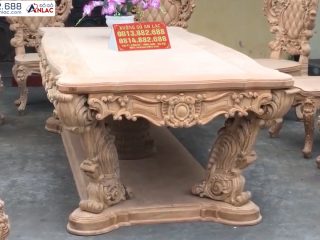 Bản mộc bộ bàn ăn hoàng gia 10 ghế louis gỗ gõ đỏ hàng vip (Anh Tịnh, Thanh Hóa) 14 hệ chân yếm siêu cầu kỳ hoành tráng