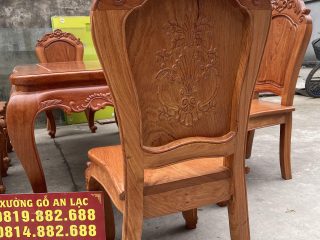 ghế louis cao cấp đục họa tiết hai mặt