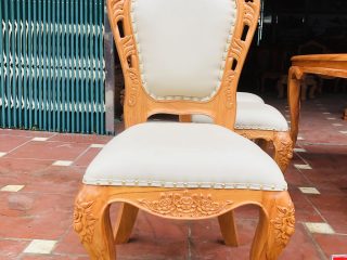 Bộ bàn ăn louis 6 ghế hoàng gia bọc đệm cao cấp (Anh Tuyên, Đà Nẵng) 16 mẫu ghế louis hoàng gia Châu âu