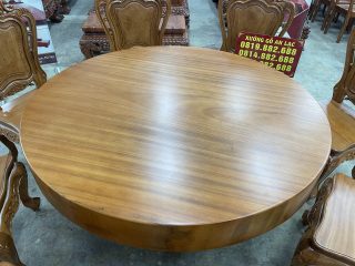 bàn tròn nguyên khối 1m37