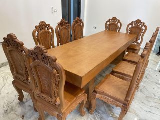 Thiết kế bàn ăn nguyên khối cực giá trị