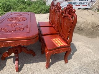 mẫu ghế louis hồng hạt cao cấp