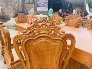 chương ghế đục hoa hồng lá tây