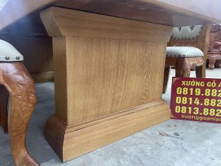 chân bàn nguyên khối dày 15p