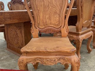 mẫu ghế louis hoàng gia gỗ hương đá