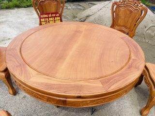 bàn ăn tròn đường kính 1m37