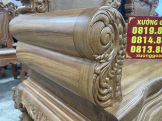 tay ghế cuộn dấu hỏi lá tây