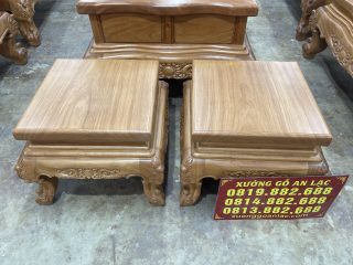 hai chiếc đôn con gỗ gõ đỏ