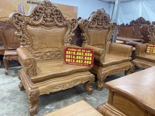 hai ghế đơn louis hoàng gia