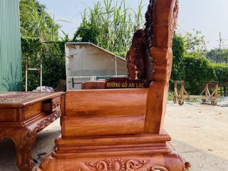 ghế đơn louis hoàng gia gỗ hương đá
