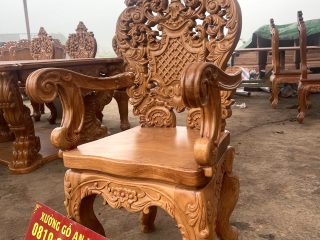 mẫu ghế louis lưng cao có tay
