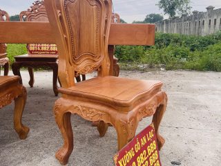 mẫu ghế louis hoàng gia gỗ gõ đỏ